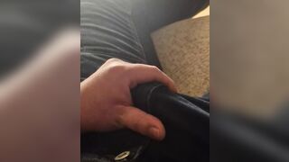 horny in my Jeans and cum - 1 image