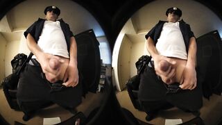 DickHery Jacks Off In 3D While Wearing A Costume Recorded In VR180 - 9 image