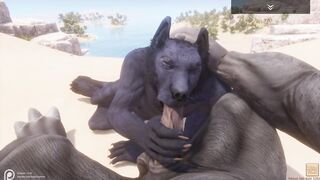 Wild Life / Black Wolf gets Pounded POV Furry - 2 image