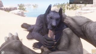 Wild Life / Black Wolf gets Pounded POV Furry - 3 image