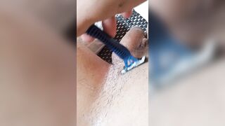 shaving my penis hair in the bathroom - 10 image