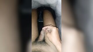 Having fun with big dick by hand - 1 image