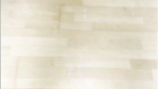 Workout with the Thera Band and big cumshot