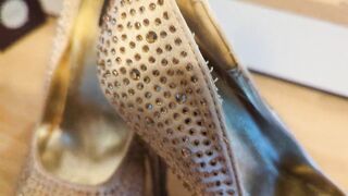 Pair 5 of 20 - Super High Gold Platforms Cummed