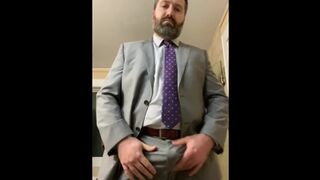 Rex Mathews Ordered to Strip from Suit Bate & Lick Cum off Toilet - 1 image