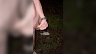 Naked young twink cumming and stroking naked in the forest - 1 degrees fully naked - 9 image