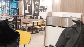Jerking off in MCDONALDS while waiting for my meal