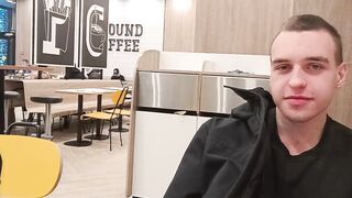 Jerking off in MCDONALDS while waiting for my meal
