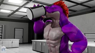 Alex Raptor, Hyper Muscle Cock Growth Potion Animation - 2 image