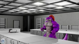 Alex Raptor, Hyper Muscle Cock Growth Potion Animation - 4 image