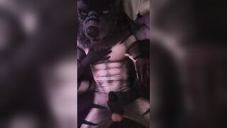 Just a furry Hyena playing with himself - 3 image