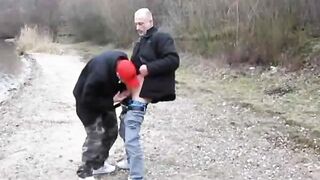 Daddy and Younger Dude fucking Outdoors - 2 image