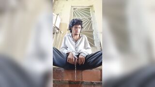 Really scared of getting caught while doing this GOLDE SHOWER