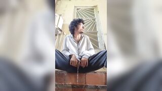 Really scared of getting caught while doing this GOLDE SHOWER - 8 image