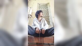 Really scared of getting caught while doing this GOLDE SHOWER