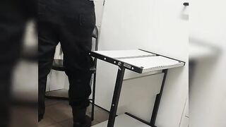 Real Security Guard show ass masturbate and cum in job place - 6 image