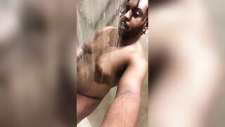 Black BBC Jerks In Shower - Daddy Dame - 6 image