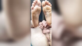 Teen Cumshot Showing Feet - 4 image