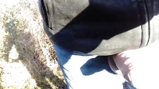 Outdoor Cruising, Masturbating and Cumming With Foreskin in Place - Rockard Daddy - 4 image