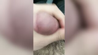 Jacking off. A lot cum