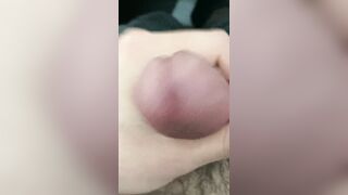 Jacking off. A lot cum