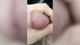 Jacking off. A lot cum