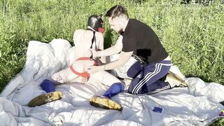 Male fucks puppy in the forest - 6 image