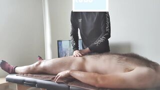British hairy twink receives first erotic massage with happy ending - 9 image