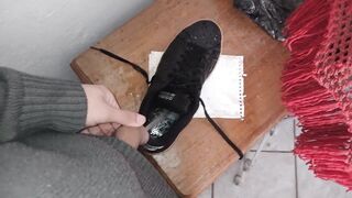 Piggy man pissing in his adidas - 3 image