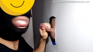Boy 18 years old comes to Gloryhole, delicious milk. - 1 image