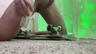 tattooed stoner gets fucked by a skateboard "I've never felt anything like this" part 1 - 2 image