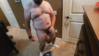 Dad bod strip and big cum shot - 10 image