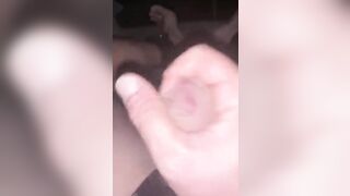 Was tied up outside until dark.