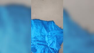 Pissing on nurse suit salwar in changing room (52) - 4 image