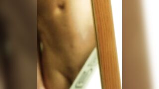 Hot Guy Strips n Strokes n Cums on Mirror !! - 3 image