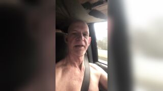 Driving naked with penis plug in - 1 image