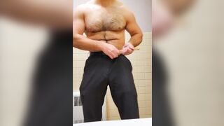 MUSCLE BEAR STRIPS AND STARTS FLEXING - 2 image