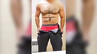 MUSCLE BEAR STRIPS AND STARTS FLEXING - 3 image