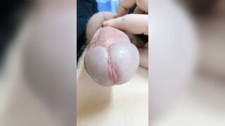 Big dick says sucking means my girlfriend doesn't want me to masturbate him all day - 1 image