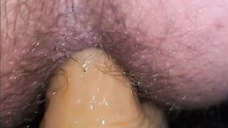 Cumshot on my anal toy