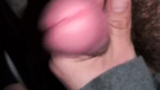 Cumshot on my anal toy