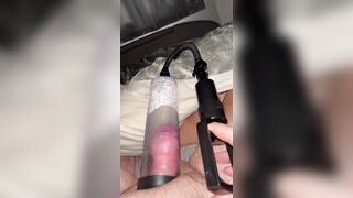 Quick session with a penis pump - 9 image