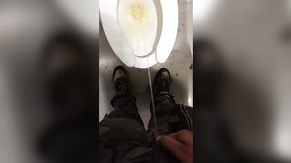 Peeing in a public bathroom - 9 image