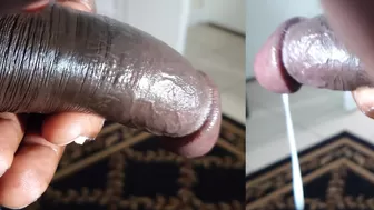 Black Man Jerking Off Black Cock & Shooting Massive Loads Of Cum (Busting A Nut) Dirty Talking Gay Daddy Bear Cumming