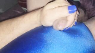 Blue nails masturbating - 10 image
