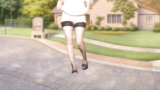 Very Sexy Nylons Hot Young Shemale Crossdresser Kitty Outdoors Hot Blonde Housewife Ladyboy Kitty - 8 image