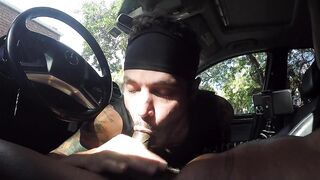 SLOPPY CAR HEAD + CUM DRIPPING FROM MOUTH - 6 image