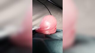 Close up cock head rising and pumping like in your mouth with final eruption of explosive cumshots in slow motion - 9 image