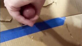 Homemade glory hole with blowjob on dildo
