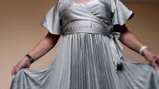 Playing in my pleated Dress - 2 image